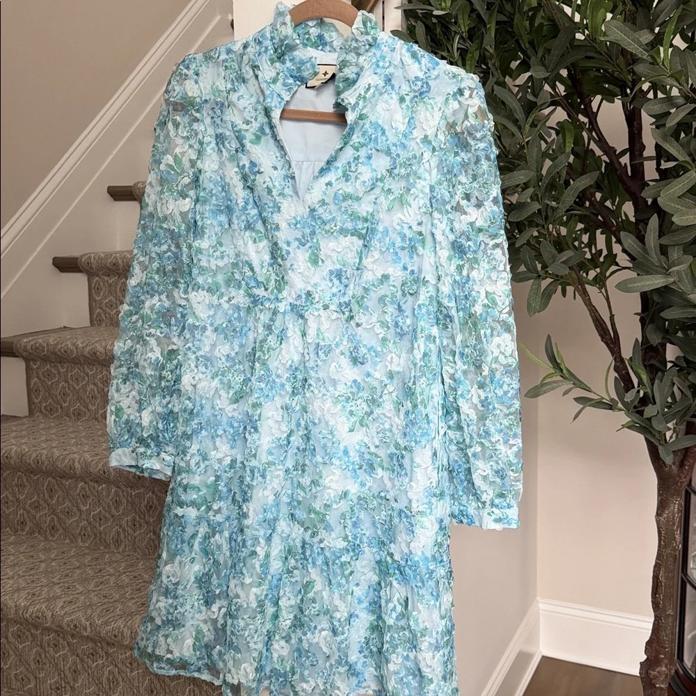 Tuckernuck Water's Edge Hydrangea Organza Palmerston Dress - Picture 5 of 8